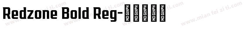 Redzone Bold Reg字体转换